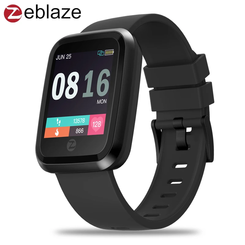 Умные часы Zeblaze Crystal 2 водонепроницаемые умные IP67 с пульсометром цветным дисплеем
