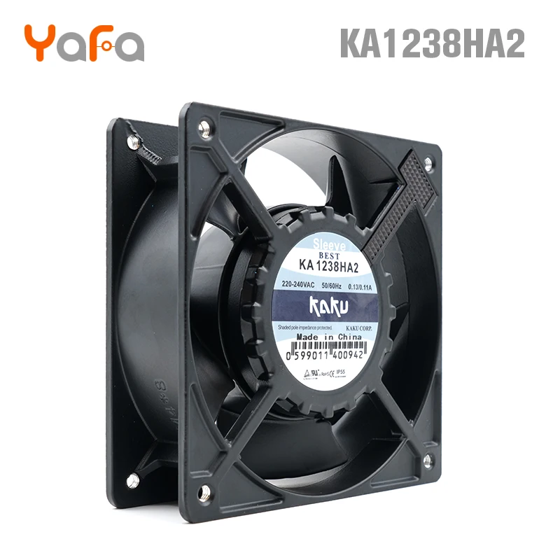 KA1238HA2 lead wire type original KAKU 220V 0.13A metal blade fan waterproof and high temperature resistant axial | Бытовая техника