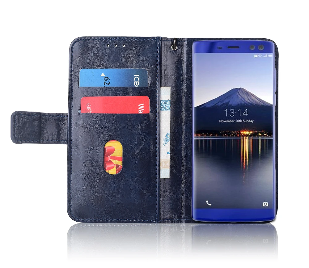Кожаный чехол-книжка для Doogee BL12000 Pro Fundas с цветочным принтом 100% специальный