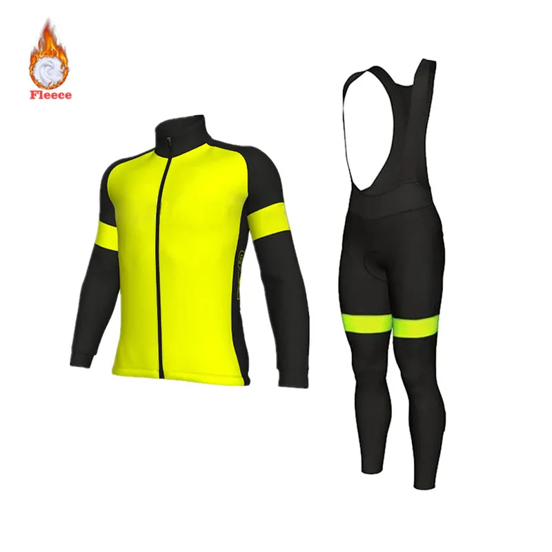 

Men Winter Fleece Thermal Cycling Clothing 2019 New Long Sleeve Cycling Jersey Set Ropa Ciclismo MTB Bike Maillot Bicycle Wear