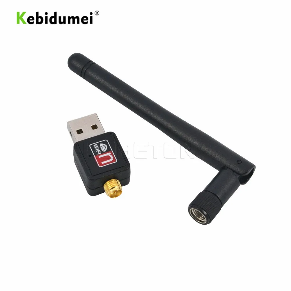 Kebidumei USB WiFi Беспроводная сетевая карта LAN адаптер 150 Мбит/с Антенна Компьютерные