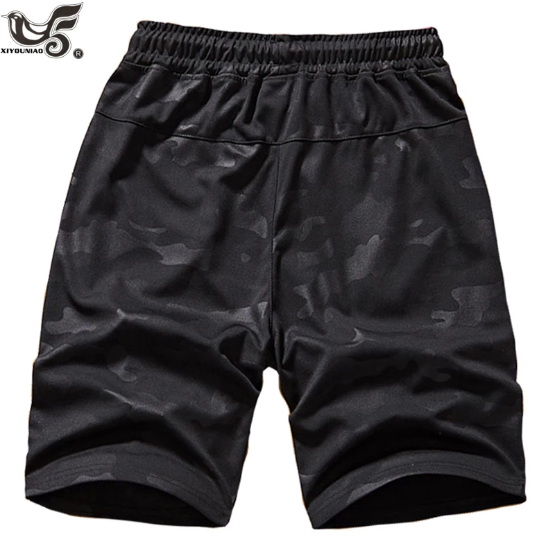 

XIYOUNIAO plus size L~7XL 8XL 9XL New Casual Shorts Men Camouflage black Elastic Waist Male loose Beach sporting Jogger Shorts