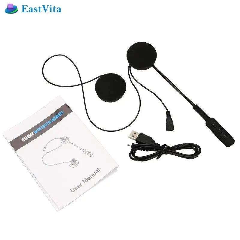 Bluetooth гарнитура EastVita для мотоциклетного шлема беспроводные наушники двойная