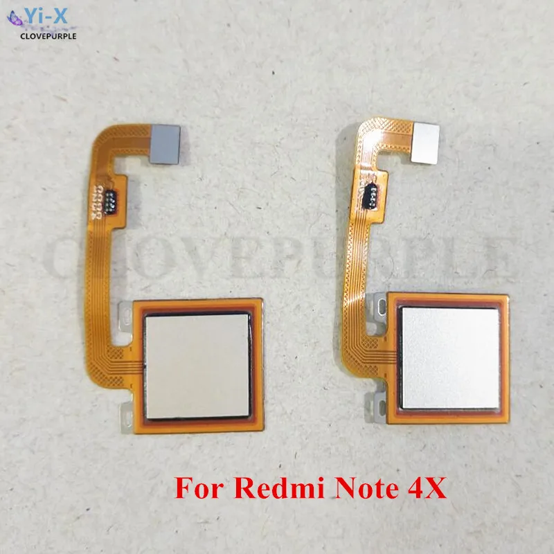 

10PCS/Lot Gold/Black For Xiaomi Redmi Note4X Home Button Fingerprint Menu Return Key Sensor Flex Cable for Redmi Note 4X