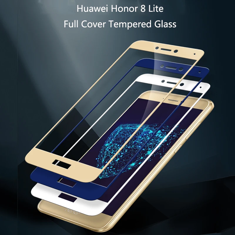 Защитная пленка полностью из закаленного стекла на Honor 8 Lite Huawei P9 2017 для экрана P8