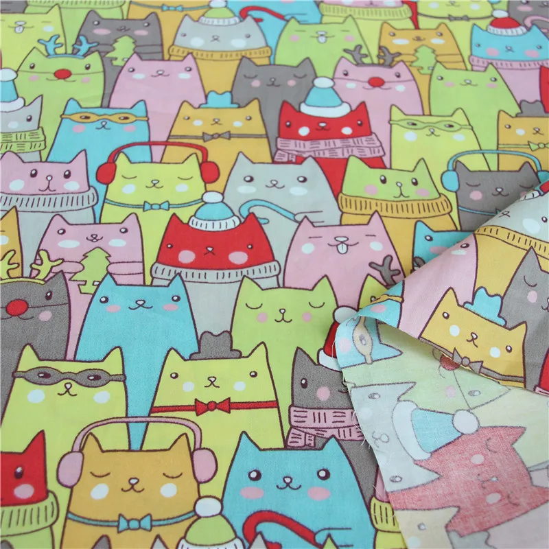 Хлопковая ткань с мультяшным принтом детская одежда квилтинг текстиль сделай
