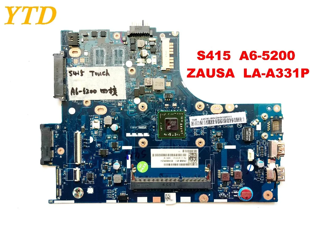 Оригинальный Для lenovo S415 Материнская плата ноутбука A6-5200 ZAUSA LA-A331P испытанное