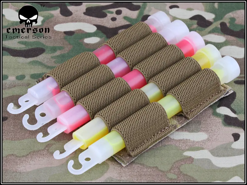 Emerson gear тактический военный светильник с палкой Чехол Molle Utility Emerson тактический Пейнтбол боевое снаряжение EM6034 черный Мультикам