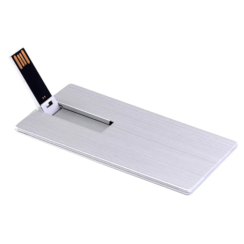 USB 2.0 JASTER Usb флеш-накопитель 4 ГБ 8 ГБ 16 ГБ 32 ГБ 64 ГБ металлическая карта Флешка бизнес-подарок Usb флешка Кредитная карта флешка - Цвет: USB 2.0