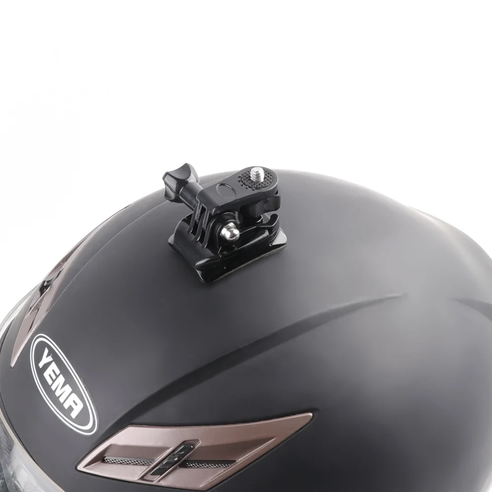 Крепление на мотоциклетный шлем изогнутый клейкий кронштейн для Xiaomi yi 4K Gopro Hero 8 7 6 5 4 SJCAM sj4000 Eken H9 аксессуары для экшн-камеры