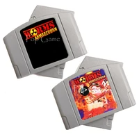 worms armageddon video game accessories memory cartridge card for 64 bit us pal eur version console