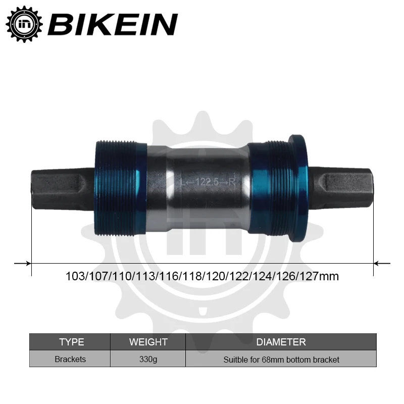Нижний Кронштейн для велосипеда BIKEIN ось BB 103/107/110/113/116/118/120/122/124/126/127 мм горный