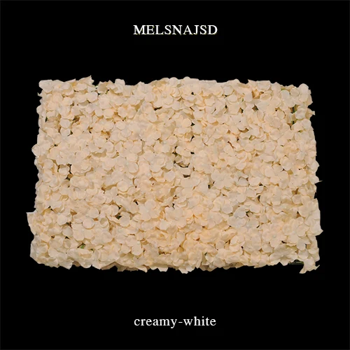 MELSNAJSD 1 шт. 60X40 см шелковые цветки гортензии искусственный цветок для украшения цветок стены романтический свадебный фон Декор - Цвет: creamy-white