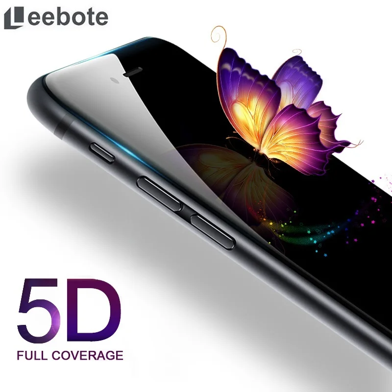 5D круглый край Полное покрытие закаленное стекло для iPhone 7 Plus стекло 5D Защитное стекло для iPhone 7 Plus Защитная пленка для экрана фольга