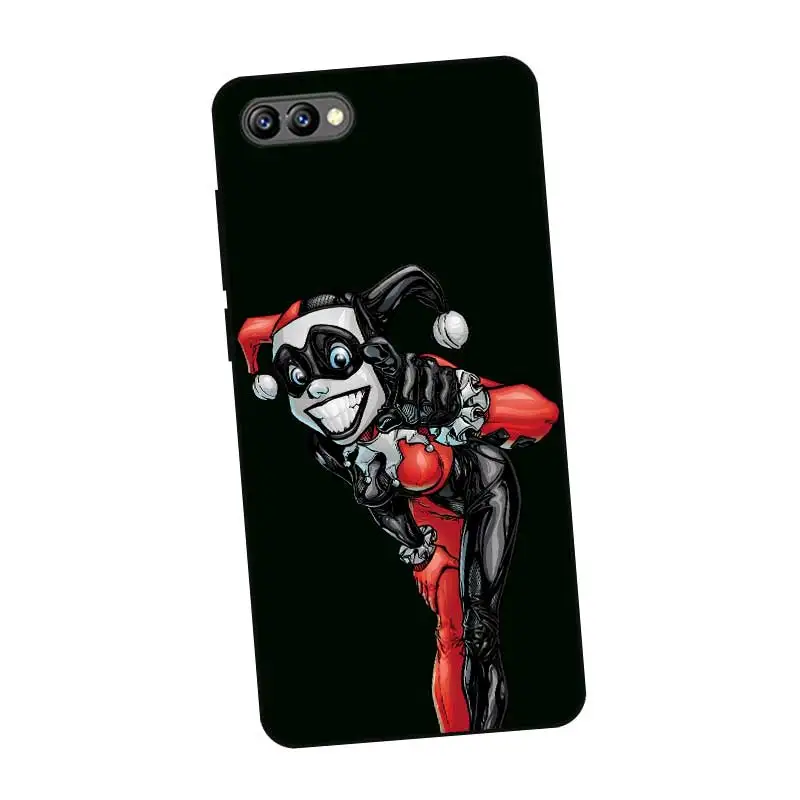 Черный силиконовый чехол P080 Harley Quinn для huawei Honor 6A 6C 6X 7C 7X8 Lite Pro |