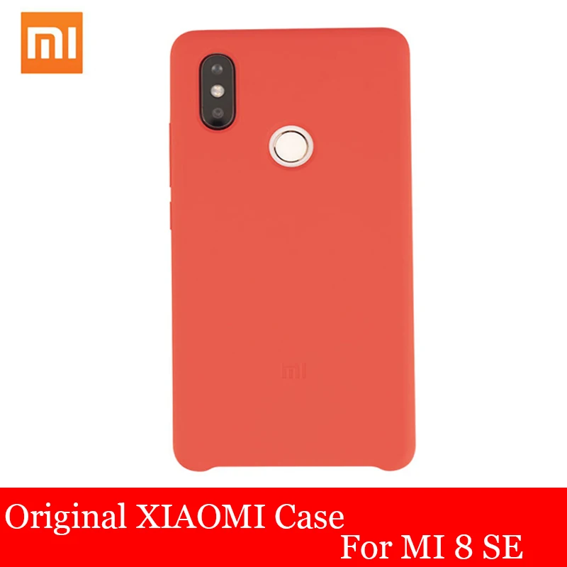 Xiaomi оригинальный MI 8 SE чехол с высококачественным силиконовым ПК и микрофиброй