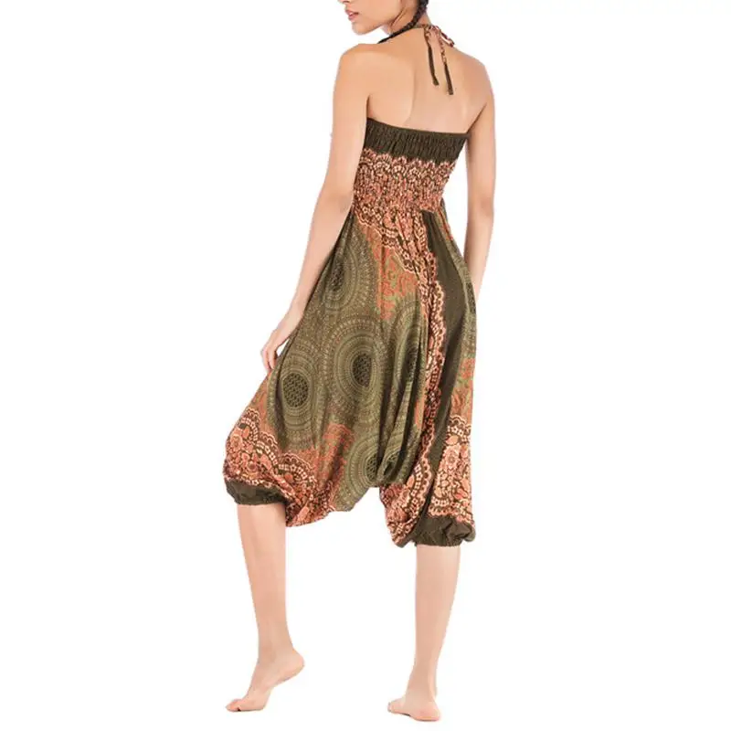 Летние Осенние брюки для женщин, широкие брюки, Boho Aladdin, шаровары, pantalones mujer, свободные богемные штаны с высокой талией