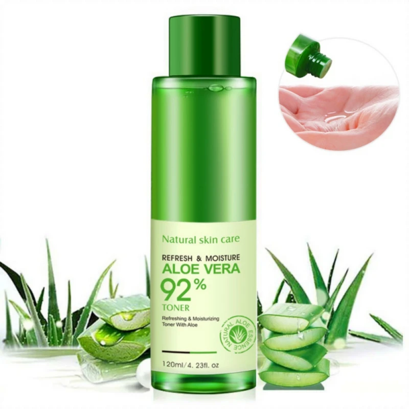 Натуральный Тоник для лица BIOAQUA, алоэ вера, гель VC Essence, уход за кожей, увлажнение, витамин С, осветление пор, тоник, корейский, 120 мл