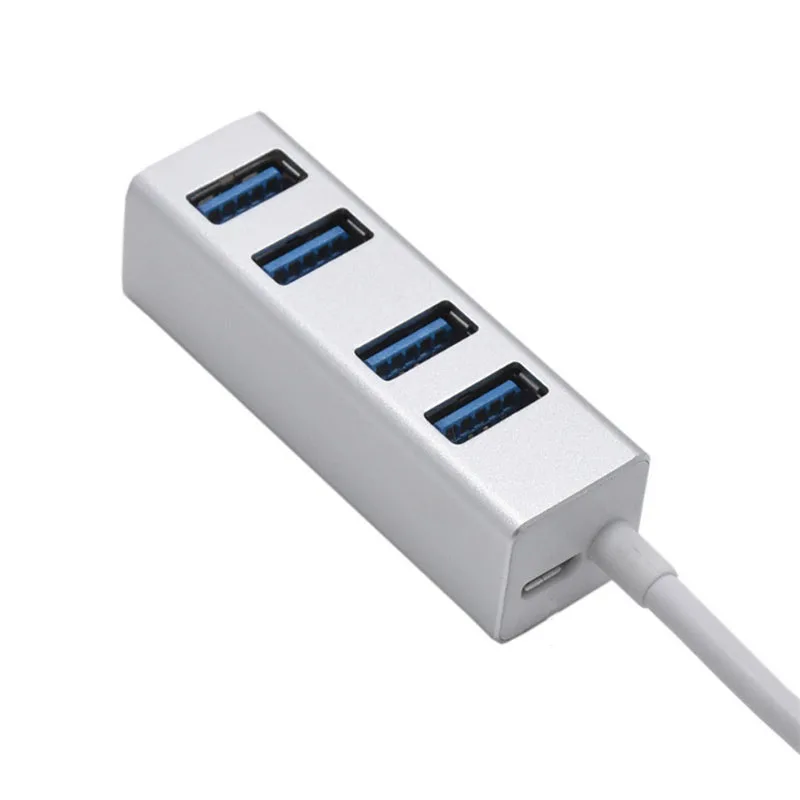 Высокоскоростной Алюминиевый USB концентратор BinFul usb хаб 3 0 4 порта интерфейс Micro