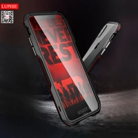 luphie for iphone xs maxxs x case cover hard luxury slim metal aluminum frame protective bumper phone case for iphone xr case