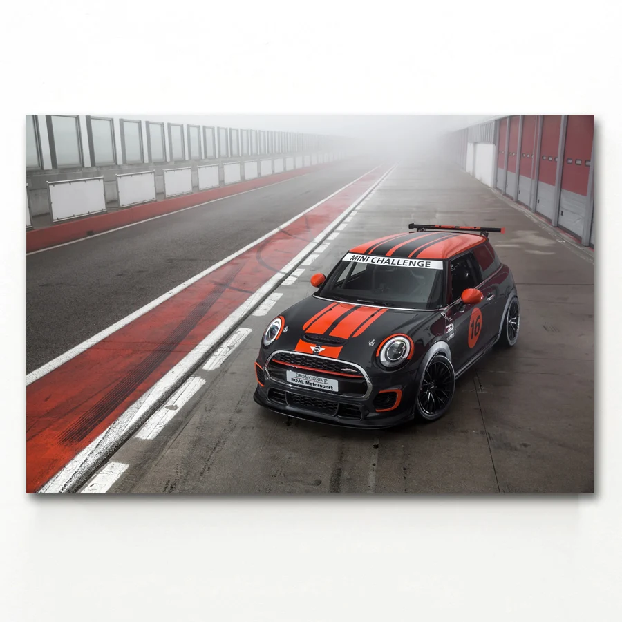 Декоративная живопись автомобиля Mini Cooper автомобиль Плакаты и художественная