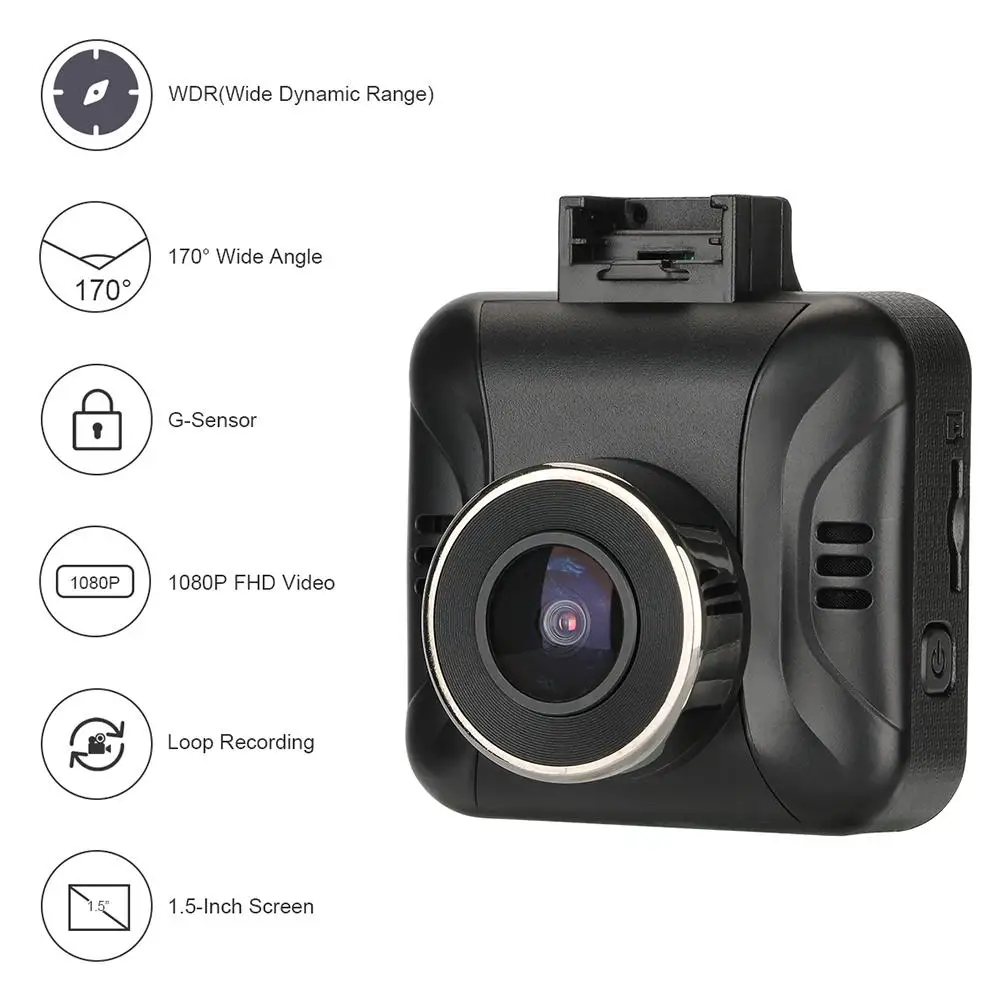 Автомобильный видеорегистратор FHD 1080P 12 В постоянного тока Wi-Fi беспроводная