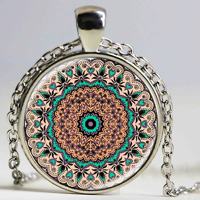 В новейший дизайн искусство подарок великолепие цветной калейдоскоп ожерелье