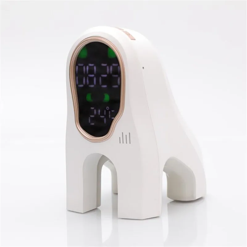 

Creative Music Alarm Clock Simple Dog Shape Bedside Smart Alarm Clock Mute USB Charging Clock