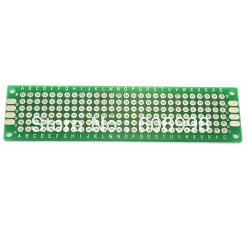 5 шт./лот 2x8 см двухсторонняя Медь прототип PCB универсальная печатная плата DIY экспериментальная пластина для Arduino