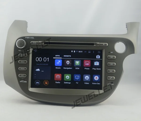 Восьмиядерный IPS экран Android 9 0 автомобильный DVD GPS Радио Навигация для Honda fit Jazz