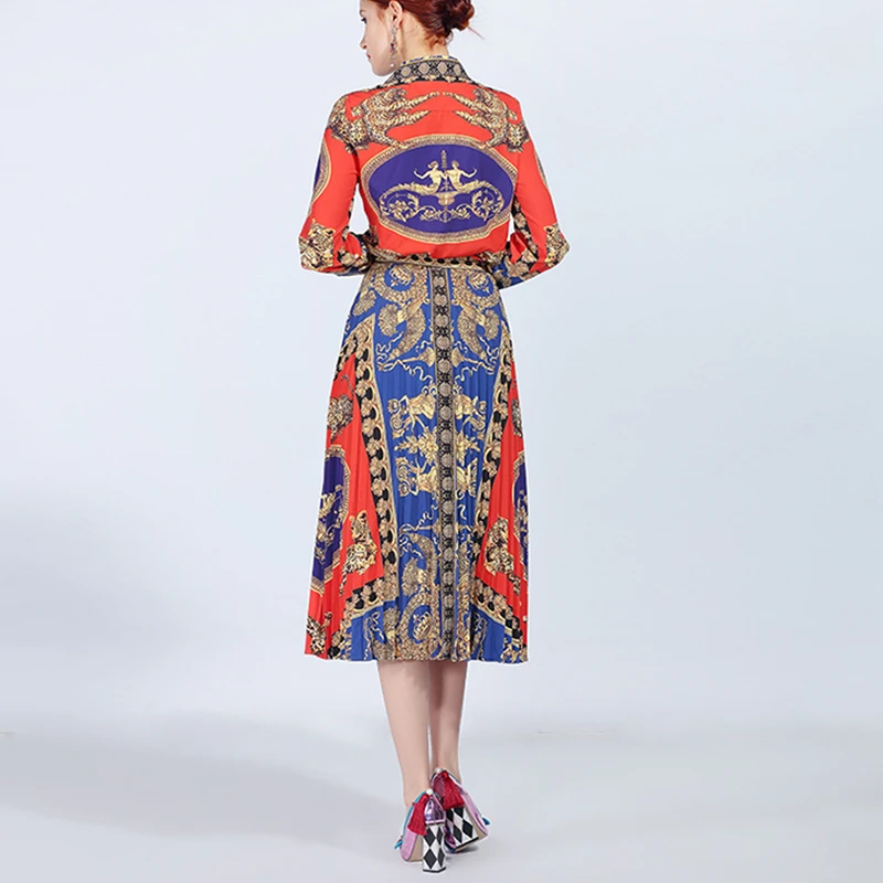 Модный дизайнерский комплект с юбкой от Megyn винтажный до колена принтом лето 2019 |