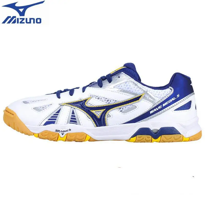 Оригинальные кроссовки Mizuno Wave медаль 5 для настольного тенниса для сборной команды, устойчивая спортивная обувь, дышащие кроссовки - Цвет: 81GA151514