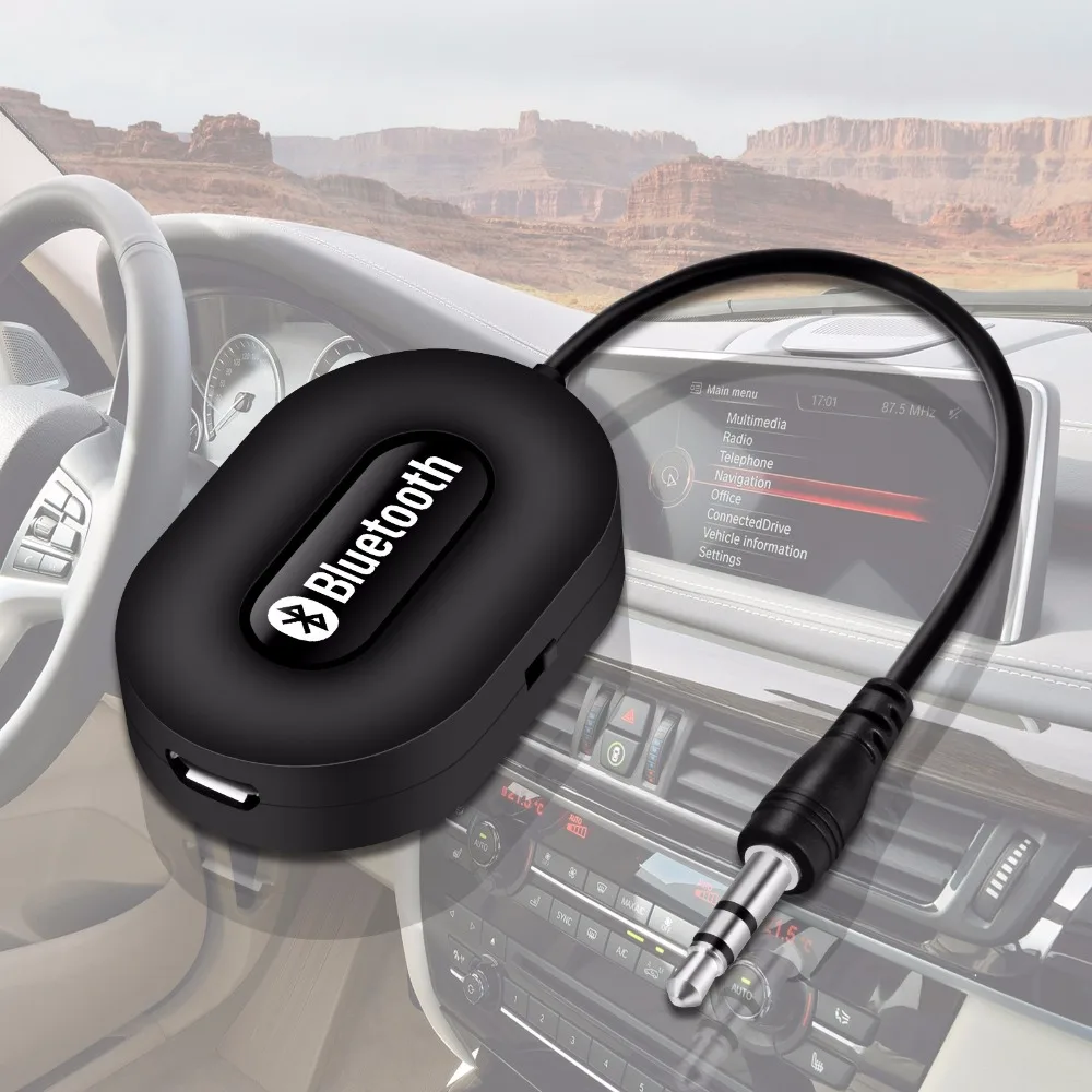Автомобильный мини адаптер с разъемом 3 5 мм A2DP беспроводной Bluetooth комплект