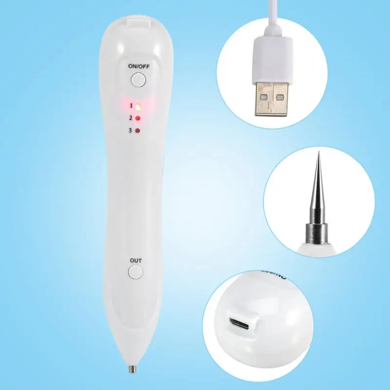 Beauty Laser Freckle Removal Machine Skin Mole Dark Spot Remover for Face Wart Tag Tattoo Remaval Pen 3 Levels Cleaner | Красота и