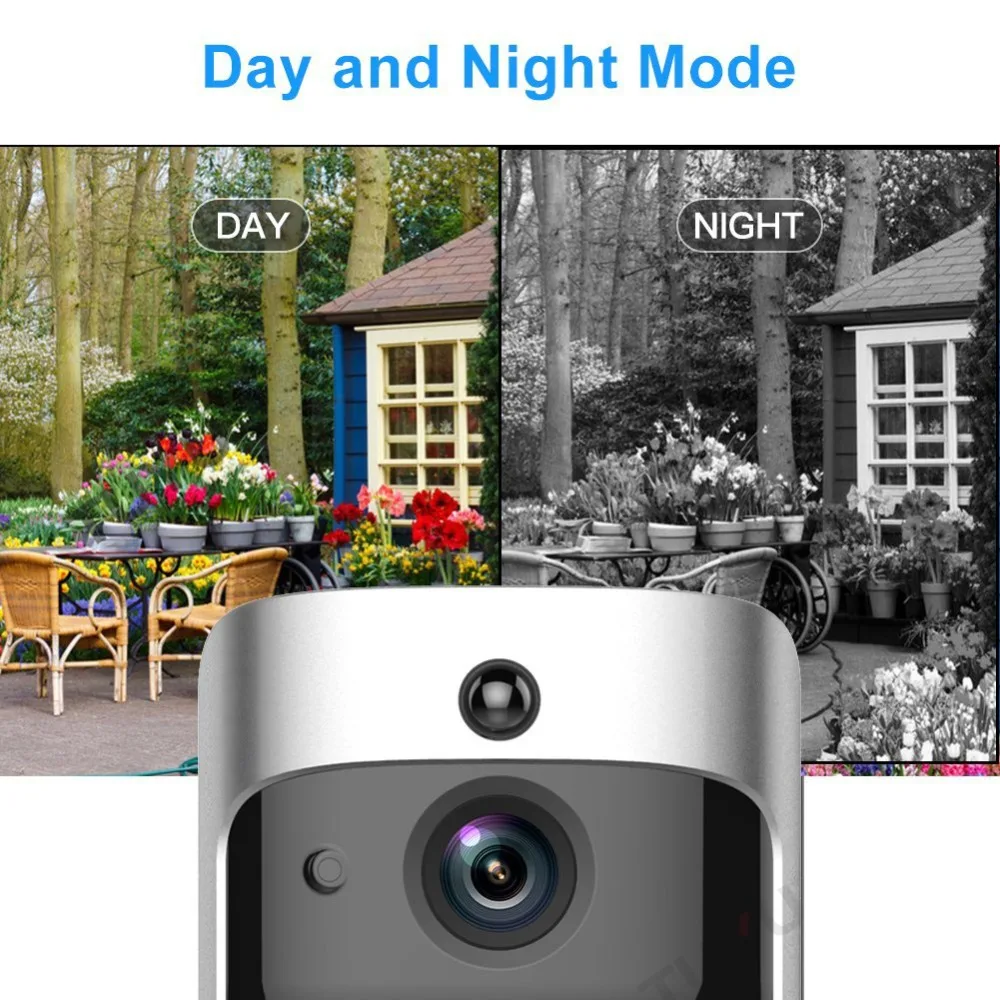 Eken Smart Video дверной звонок 3 в режиме реального времени видео 720P HD Wifi камера