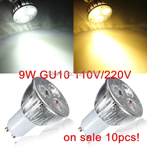 Прямая продажа с фабрики 10 шт./лот CREE лампочка светодиодная GU10 15 Вт 5x3 110 В 220