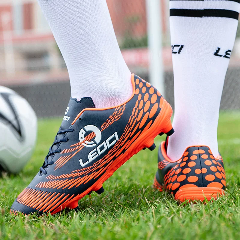 Мужские, женские, детские футбольные Дышащие футбольные бутсы Chuteira Futebol, высокое качество, дешевые мужские футбольные бутсы, сверхтонкие оригинальные детские футбольные бутсы TF
