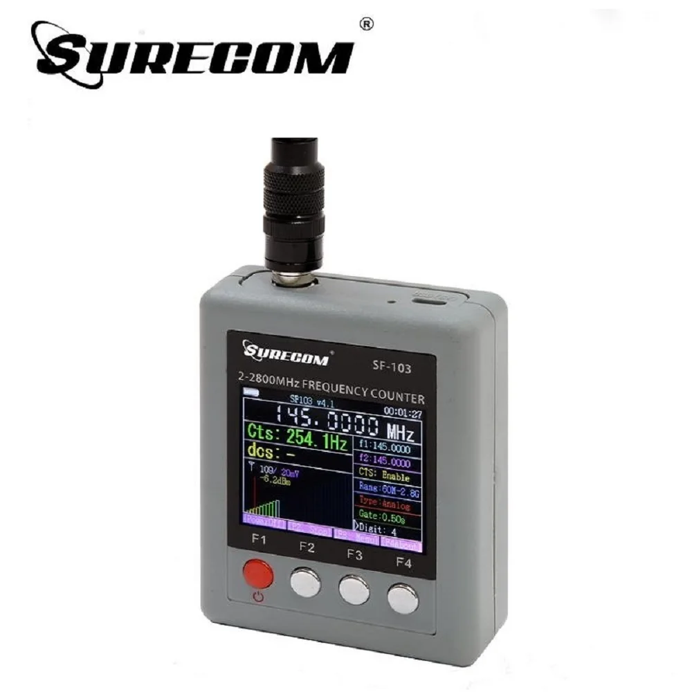 

Портативный счетчик частот Surecom SF-103 2Gen, диапазон измерений увеличенного размера 2-2,8 ГГц для DMR и аналогового двухстороннего радиоприемника