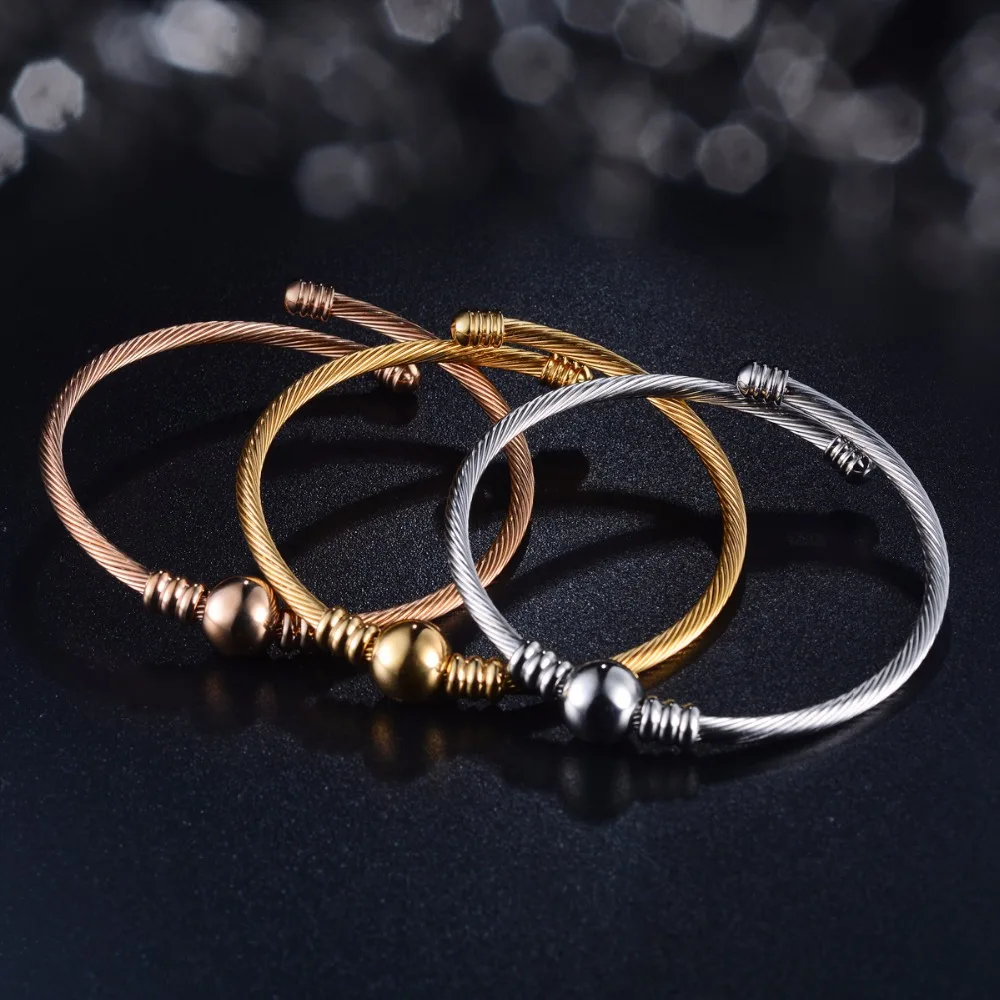 Браслет-цепочка Женский из нержавеющей стали 3 цвета | Украшения и аксессуары