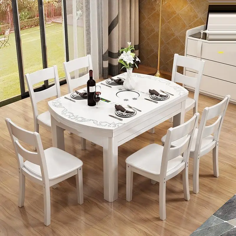 Mueble Comedor A Langer Redonda Tavolo Da Pranzo Eet Tafel Piknik Masa Sandalye деревянный обеденный стол