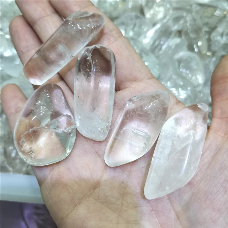 

5 pieces large polished clear quartz rough crystal stones quartz tumbled stone polished healing crystals Chakra Healing Reiki