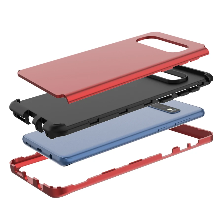 IQD чехол для Galaxy S10e S10 S9 S8 Plus, чехол 3 в 1, дизайн, противоударный чехол для samsung Note 9, 8, защита от падения, чехол s