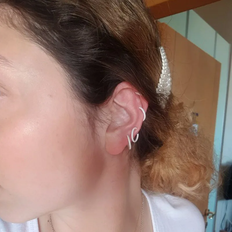 Весенние клипсы поддельные серьги кольца для ушей носа губ без прокола невидимые