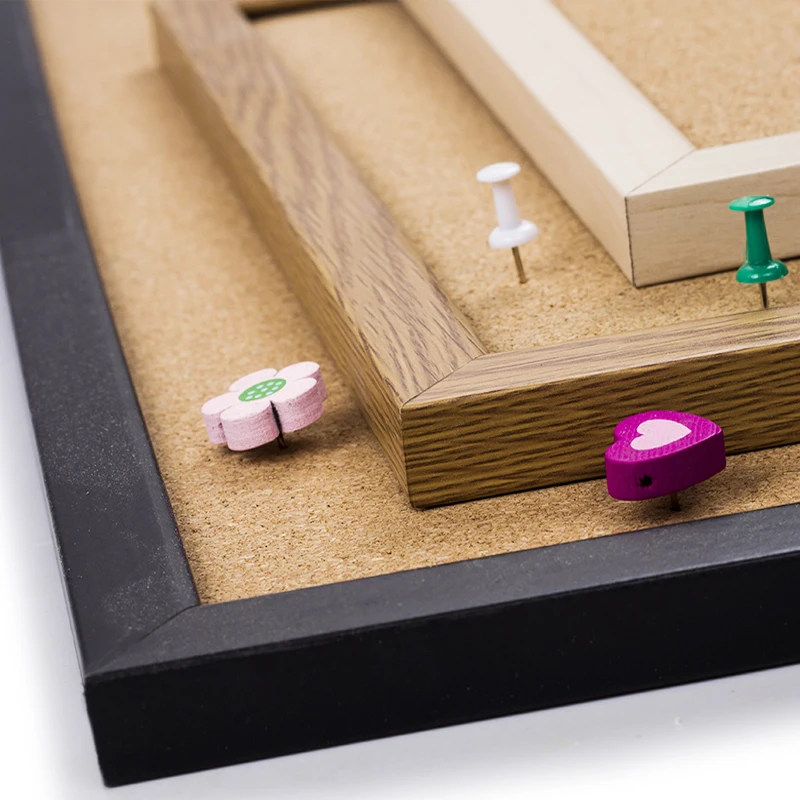 A3 пробковая доска цветная МДФ деревянная рамка фотография для объявлений 30*40 см