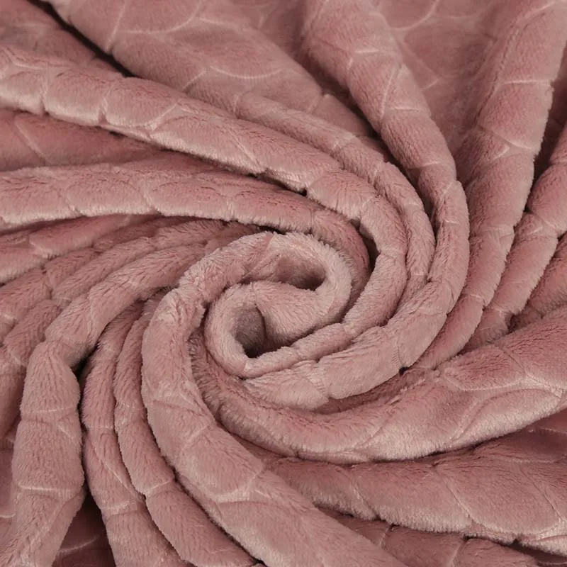 Одеяло из кораллового флиса в полоску для дома | Дом и сад