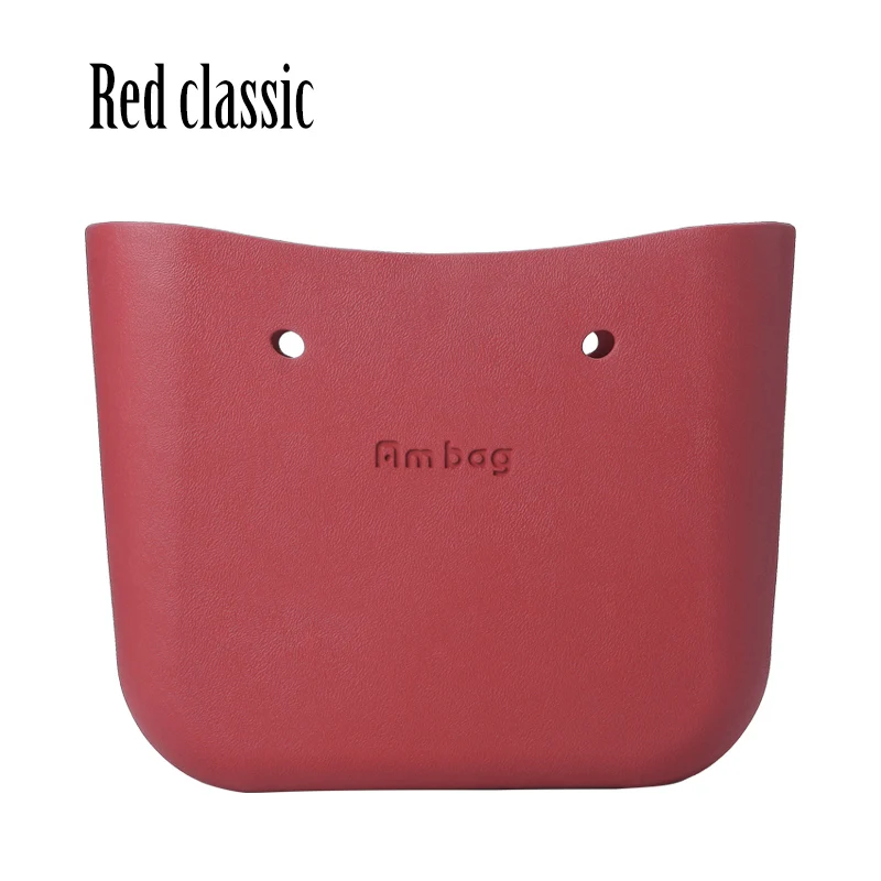 red classic AMbag Obag O bag стильная Классическая большая Ambag сумка для тела Водонепроницаемая сумка EVA женская модная сумка резиновая силиконовая запасные части - Цвет: red classic
