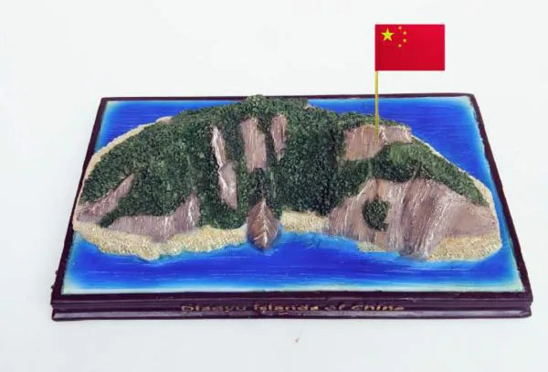 Высококачественная смоляная мировая архитектура модель Diaoyu острова Китая