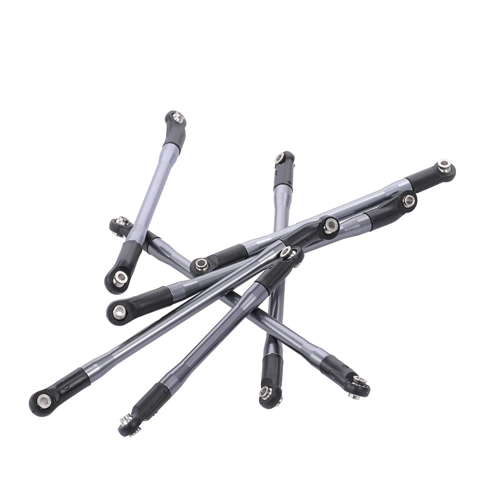 

10PCS Metal Upper + Lower Linkage Link With Plastic Rod End Set For AXIAL SCX10 II 900