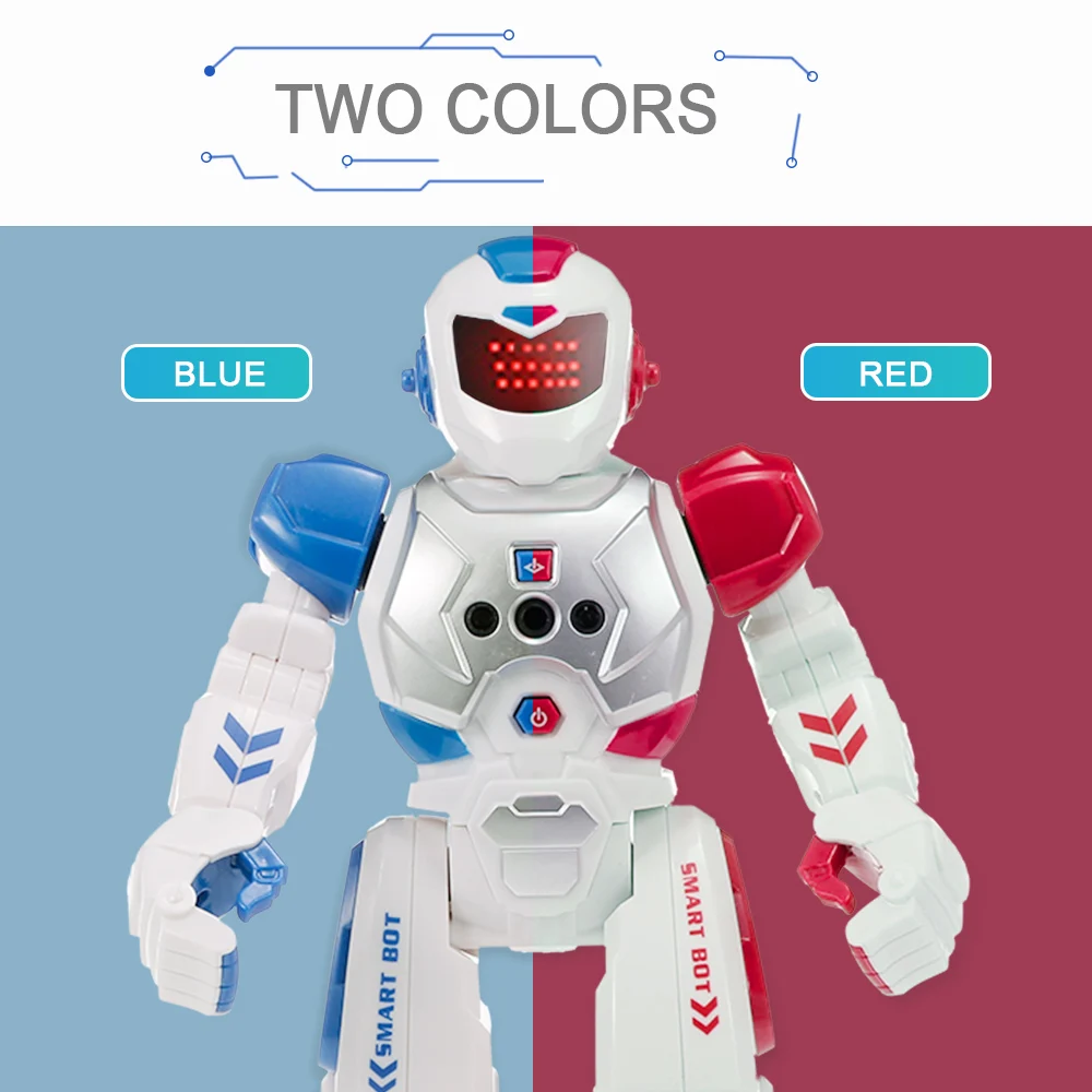 Интеллектуальный робот RC Smart Toys умные игрушки Обучающая игрушка Программируемый Датчик жестов Музыкальный танец Детские подарки On.