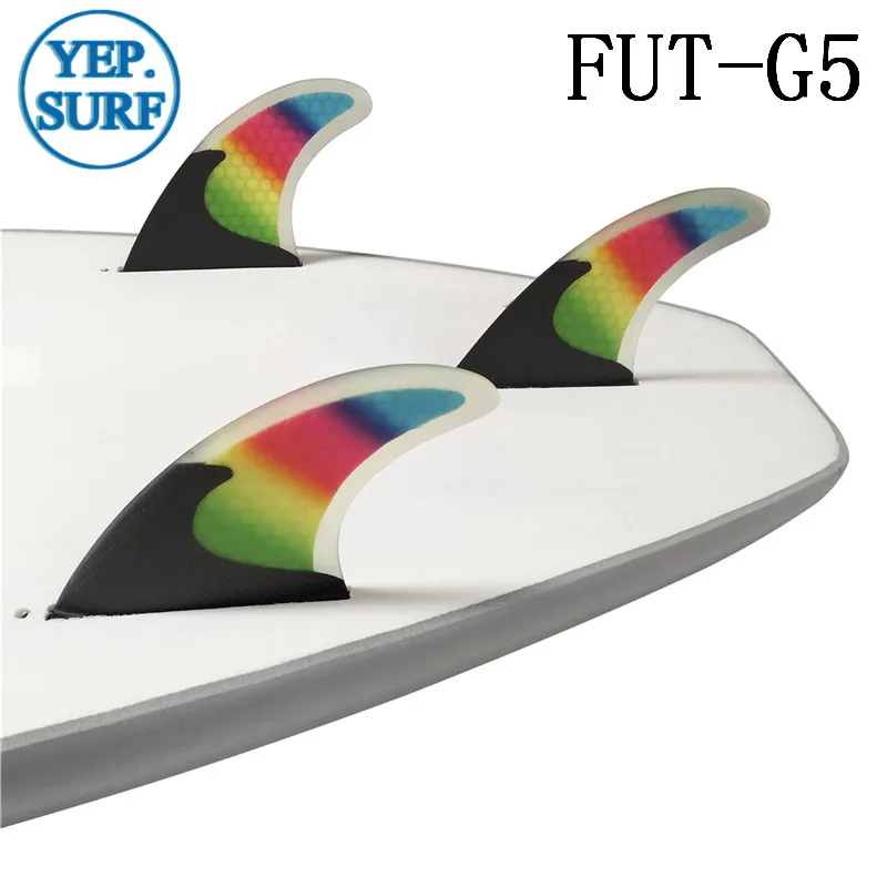 Surf Future Fin G5 плавник для доски серфинга Радужный углеродный из стекловолокна